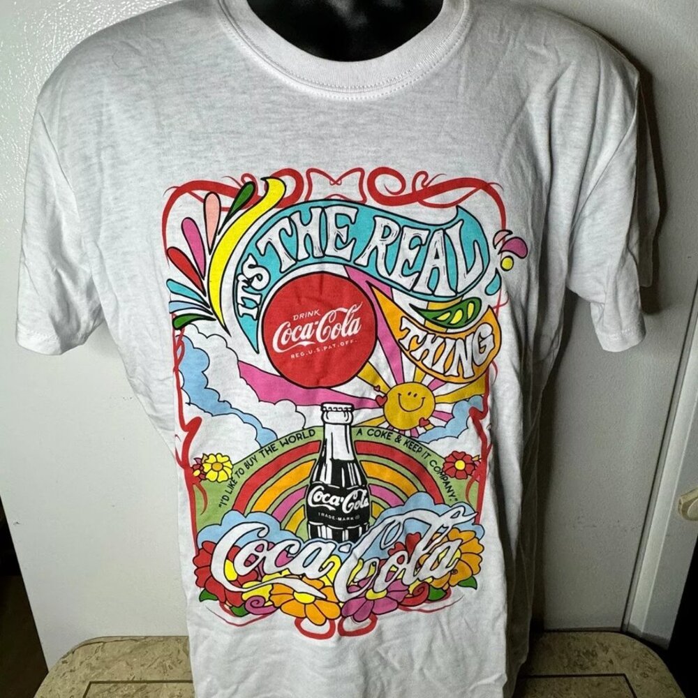 Coca-Cola Bold and Colorful Tee Shirt. NWOT.